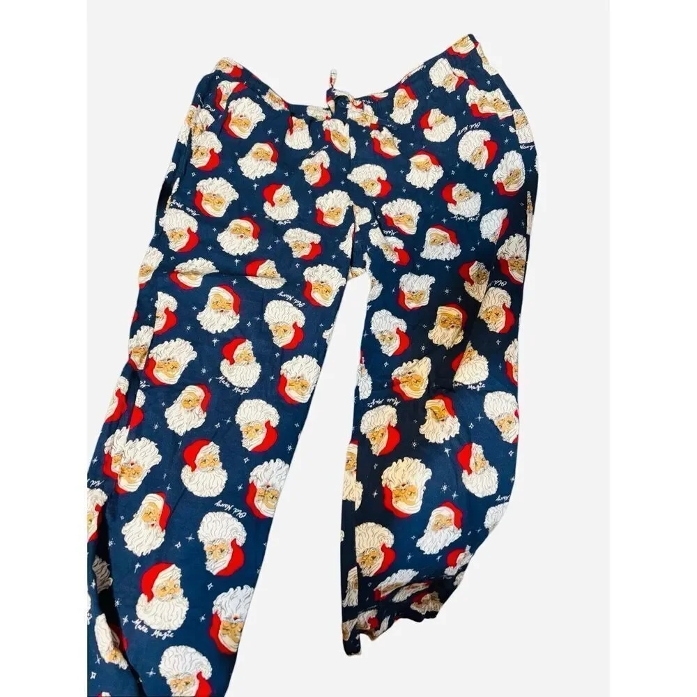 Old Navy XL Christmas Santa100% Cotton Flannel pockets Pajama Pants